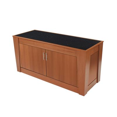 Forbes Industries 5203-6-C1 72" Mobile Induction Table w/ 1 Center Cooking Unit - Glass Cook Top, 120v, Stainless Steel