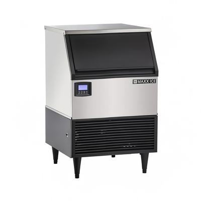 Maxx Ice MIM200N Intelligent Series 24"W Full Cube Undercounter Commercial Ice Machine - 199 lbs/day, Air Cooled, Cube Style, Stainless Steel, 115 V