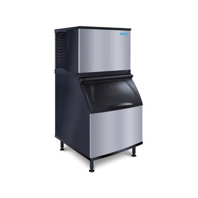 Koolaire KDT0400A/K400 440 lb Full Cube Commercial Ice Machine w/ Bin - 365 lb Storage, Air Cooled, 115v, Stainless Steel