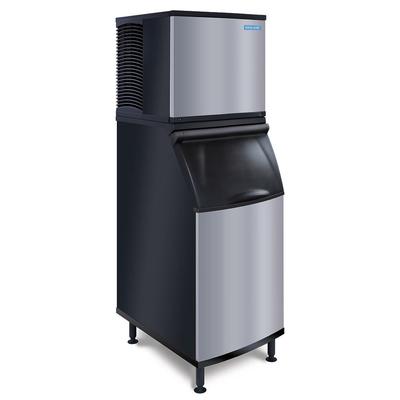 Koolaire KDT0420W/K420 457 lb Full Cube Commercial Ice Machine w/ Bin - 383 lb Storage, Water Cooled, 115v, Stainless Steel