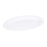 Elite Global Solutions B129OV-W 12" x 9" Rectangular Merced Platter - Melamine, White, 12/Case