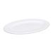 Elite Global Solutions D69OV-W 9 1/4" x 6 1/4" Oval Merced Platter - Melamine, White