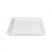 Elite Global Solutions M1214RCLID-W 12 1/4" x 10 1/2" Rectangular Cabana Box Lid - Melamine, White