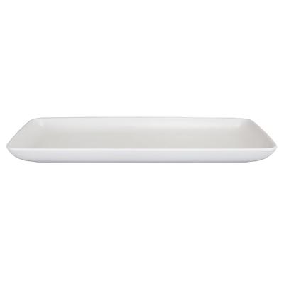 Elite Global Solutions RT146RC-OW Rectangular Melamine Dinner Plate - 14 1/2" x 6 1/2", Off White, 6/Case