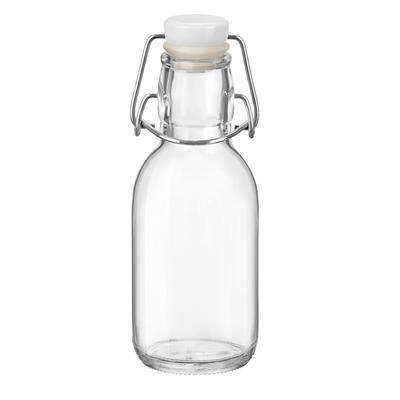 Steelite 49137Q471 8 1/2 oz Glass Bottle w/ Swing ...