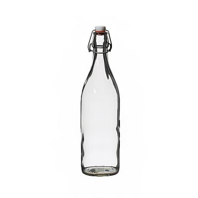 Steelite 4952Q511 34 oz Giara Swing Top Bottle - Glass, Clear