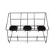 Fetco A035 3 Position Airpot Rack w/ Drip Tray - Wire, Black