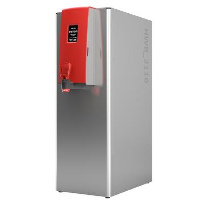 Fetco HWB-2110 Low-volume Plumbed Hot Water Dispenser - 10 gal., 208-240v/1ph, Soft Silicone Tap, Touchscreen Interface, Silver