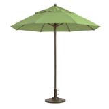 Grosfillex 98342431 7 1/2 ft Round Top Windmaster Umbrella - Pistachio Fabric, Aluminum Pole, Green