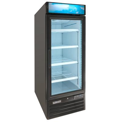 MoTak MGD-1DF-26-HC 28 3/10" 1 Section Display Freezer w/ Swing Doors - Bottom Mount Compressor, Black, 115v