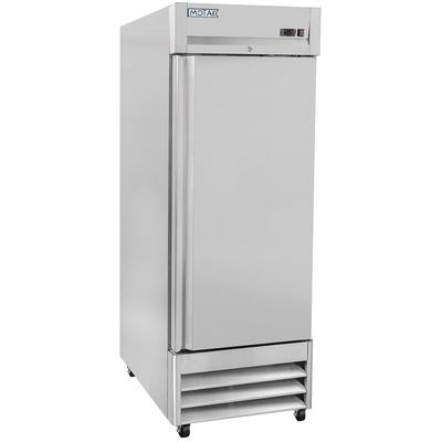 MoTak MSD-1DF-BAL-X 29" 1 Section Reach In Freezer, 1 Right Hinge Solid Door, 115v, Bottom-Mounted Compressor, 3 Shelves, Stainless Steel