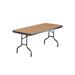 Midwest Folding Products 630EF 72" EF Series Rectangular Folding Table w/ Walnut Laminate Top, 30"H, 30" x 72"