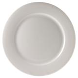 10 Strawberry Street BISTRO-24 12" Round Bistro Charger Plate - Porcelain, Bright White