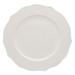 10 Strawberry Street DHLA-0001 10 5/8" Dahlia Dinner Plate - Bone China, White, 24/Case