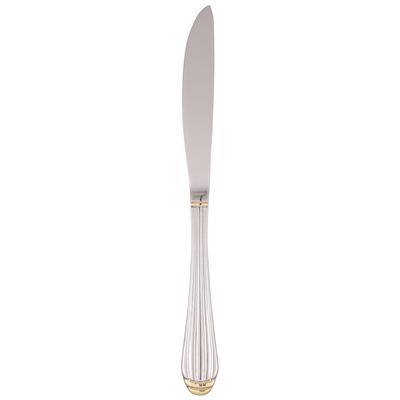 10 Strawberry Street PAR-DK 9" Dinner Knife with 18/0 Stainless Steel Grade, Parisian Gold Pattern, 18/10 Stainless Steel