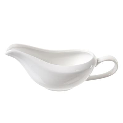 10 Strawberry Street WTR-GRVYBOAT 2 oz Whittier Gravy Boat - Porcelain, White