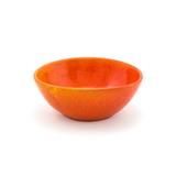 Front of the House DBO153ORP22 28 oz Oval Kiln Bowl - 7" x 6 1/4", Porcelain, Blood Orange