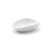 Front of the House DSD061WHP23 3 oz Oval Tides Ramekin - 5" x 3 1/4", Porcelain, White, Semi-Matte White, 12/Case