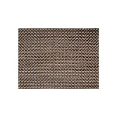 Front of the House XPM053COV83 Rectangular Metroweave Woven Vinyl Placemat - 16" x 12", Copper, Brown