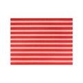 Front of the House XPM109RDV83 Rectangular Metroweave Woven Vinyl Placemat - 16" x 12", Coral, Red