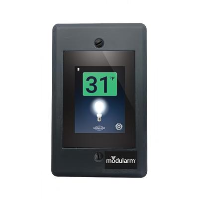 Kitchen Brains 75LCT WE FLUSH Flush Contact Temperature Alarm for Walk In Units, Touch Screen, Multi Monitor, Stainless Steel, 100/240 V