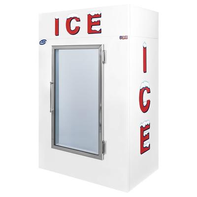 Leer L040UAGP 50 1/2" Indoor Ice Merchandiser w/ (85) 10 lb Bag Capacity - White, 120v