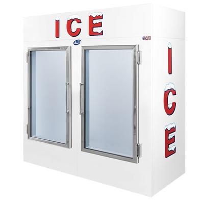 Leer L075UAGP 73" Indoor Ice Merchandiser w/ (145) 10 lb Bag Capacity - White, 120v, (145) 190 lb Bag Capacity, 115v