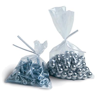 LK Packaging 15F-0512 Open Ended Flat Bag - 5" x 12", 1.5 mil LDPE, Clear