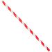 LK Packaging GPSJ775UW-RE 7 3/4" Unwrapped Jumbo Paper Straw, Red/White Striped