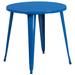 Flash Furniture CH-51090-29-BL-GG 30" Round Dining Height Table - Metal, Blue