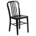 Flash Furniture CH-61200-18-BK-GG Chair w/ Vertical Slat Back - Steel, Black