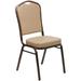 Flash Furniture FD-C01-COPPER-TN-VY-GG Hercules Stacking Banquet Chair w/ Tan Vinyl Back & Seat - Steel Frame, Copper Vein