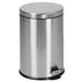 Flash Furniture PF-H008A20-M-GG 5 1/3 gal Round Step Trash Can w/ Soft Close Lid, Stainless Steel, Fingerprint Resistant, Silver