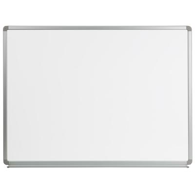 Flash Furniture YU-90X120-WHITE-GG Wall Mount Dry Erase Board w/ Aluminum Frame - 48"W x 36"H, White, 2.75 in