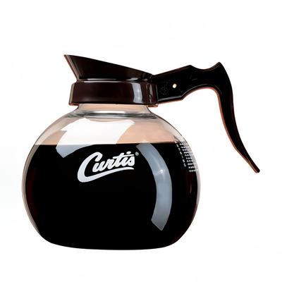 Curtis 70280000306 64 oz Regular Coffee Decanter w/ Black Plastic Handle, Clear