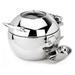 Eastern Tabletop 39311G Crown 11 qt Round Induction Soup Chafer w/ Hinged Glass Lid, Stainless Steel, 11 Quart, Silver