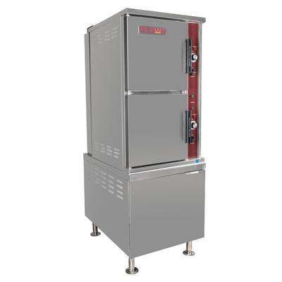 Crown Steam GSX-10HE NG 10 Pan Convection Commercial Steamer - Cabinet, Natural Gas, Stainless Steel, Gas Type: NG
