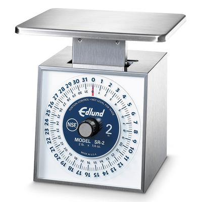 Edlund SR-2 OP Oversized Platform Sloped Face Scale, 32 x 1/4 oz, Stainless Steel