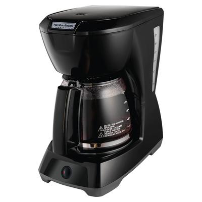 Hamilton Beach HDC1200 Low Volume Decanter Coffee Maker - Pourover, 1/2 gal/hr, 120v, Black, Dishwasher-Safe Carafe