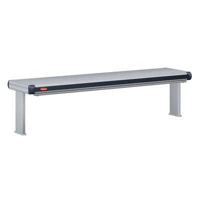 Hatco GR2AHL-60D3 120 63 1/2" High Watt Strip Warmer - Double Rod, Remote Control Required, 120v, Silver