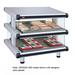 Hatco GR2SDS-60D Glo-Ray 66 1/4" Self Service Countertop Heated Display Shelf - (2) Shelves, 120/208v/1ph, Double Shelf, Silver