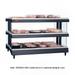 Hatco GR3SDH-27D 27 9/50" Self Service Countertop Heated Display Shelf - (3) Shelves, 120v, 15 Rods, Dual Shelves, Silver