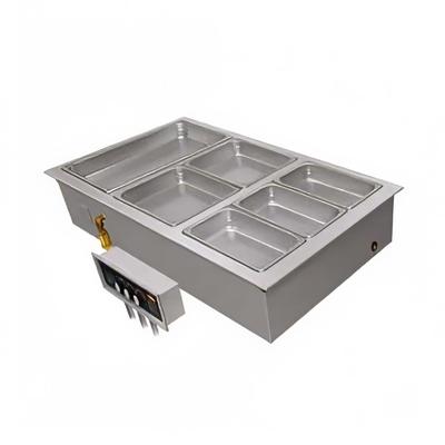 Hatco HWBI-3 Drop-In Hot Food Well w/ (3) Full Size Pan Capacity, 240v/3ph, Stainless Steel