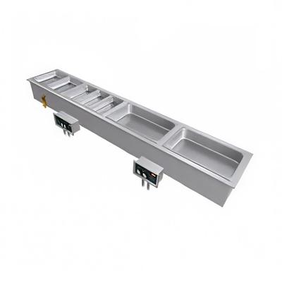 Hatco HWBI-S4MA Drop-In Hot Food Well w/ (4) Full Size Pan Capacity, 208v/3ph, Stainless Steel