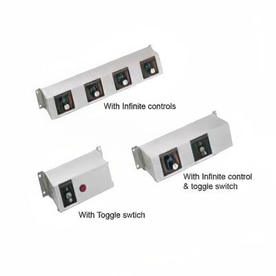 Hatco RMB-14D 14" Remote Control Box w/ 4" Finite Switches for 120 V, 4 Infinite Switches