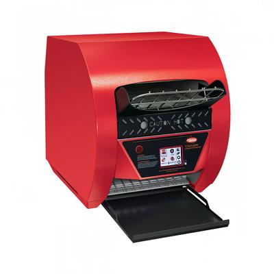 Hatco TQ3-500 Toast-Qwik Red Touchscreen Countertop Conveyor Toaster - 480 Slices/hr w/ 2" Product Opening, Red, 208v/1ph