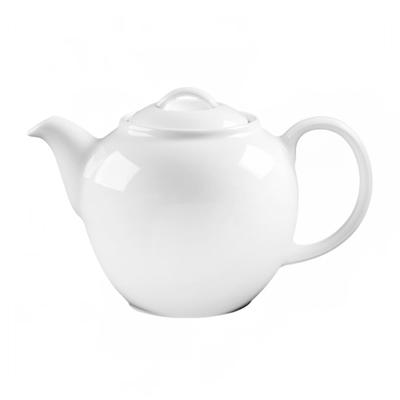 Cameo China 610-5701 18 oz Dynasty Coffee/Teapot w/ Handle & Lid - Ceramic, White