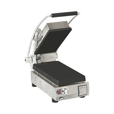 Star PST7IEA-120V Single Commercial Panini Press w/ Cast Iron Smooth Plates, 120v, Stainless Steel
