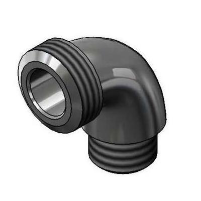 T&S 001618-40 Spout w/ Male Garden Outlet and 1/2" NPT Male Inlet, Chrome Plated