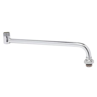 T&S 002871-40 12" Back Section for Double Joint Nozzles - Brass, Chrome Plated
